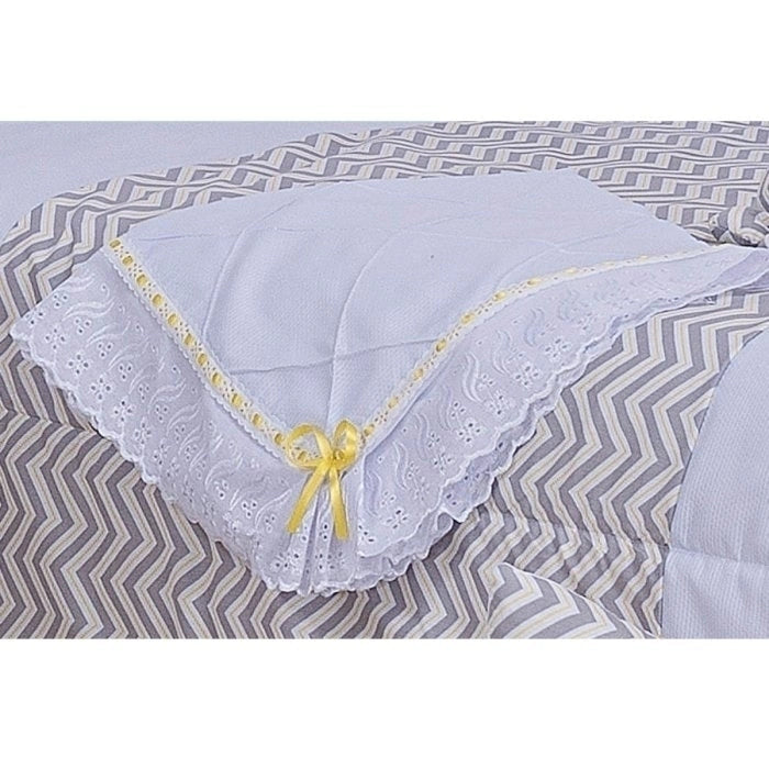 MANTA DE PIQUET C/ LASIE 100% ALGODÃO - CHEVRON