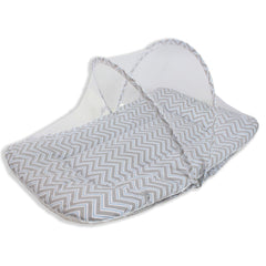 COLCHONETE PORTÁTIL C/ MOSQUETEIRO - CHEVRON AZUL