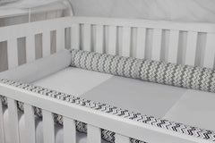 KIT DE BERÇO ROLL - CHEVRON PRETO