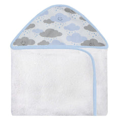 TOALHA COM CAPUZ BORDADA - CHUVA DE BENÇÃO AZUL