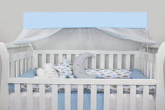 KIT DE BERÇO ROLL - CHUVA DE BENÇÃO AZUL