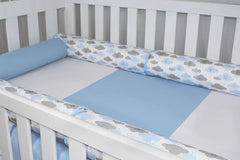 KIT DE BERÇO ROLL - CHUVA DE BENÇÃO AZUL