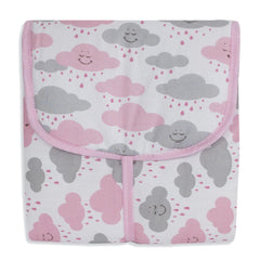 TROCADOR PORTÁTIL C/ BOLSOS - CHUVA DE BENÇÃO ROSA