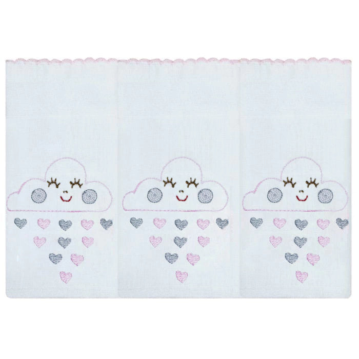 FRALDA DE OMBRO - CHUVA DE BENÇÃO ROSA