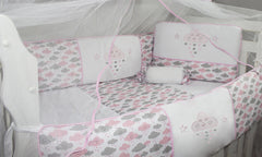 KIT DE BERÇO GLAMOUR 09 PEÇAS - CHUVA DE BENÇÃO