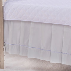 Saia de Berço Americano Ponto Palito 100% Algodão - Cinza