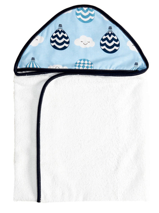 Toalha Com Capuz Bordado - Balão Marinho