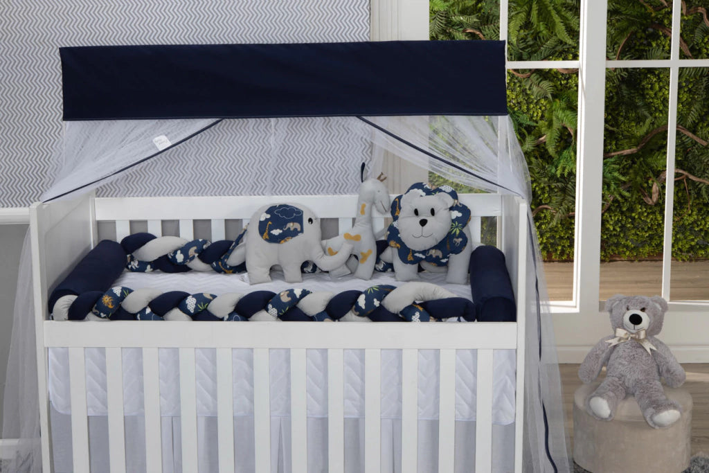 Kit Duo Trança Para Berço - Floresta Marinho