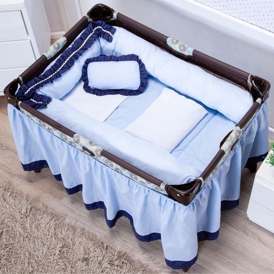 KIT DESMONTÁVEL PADRÃO BERÇO PORTÁTIL 09 PEÇAS - PRÍNCIPE