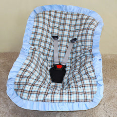 Capa De Bebê Conforto Mt - Xadrez Com Marrom