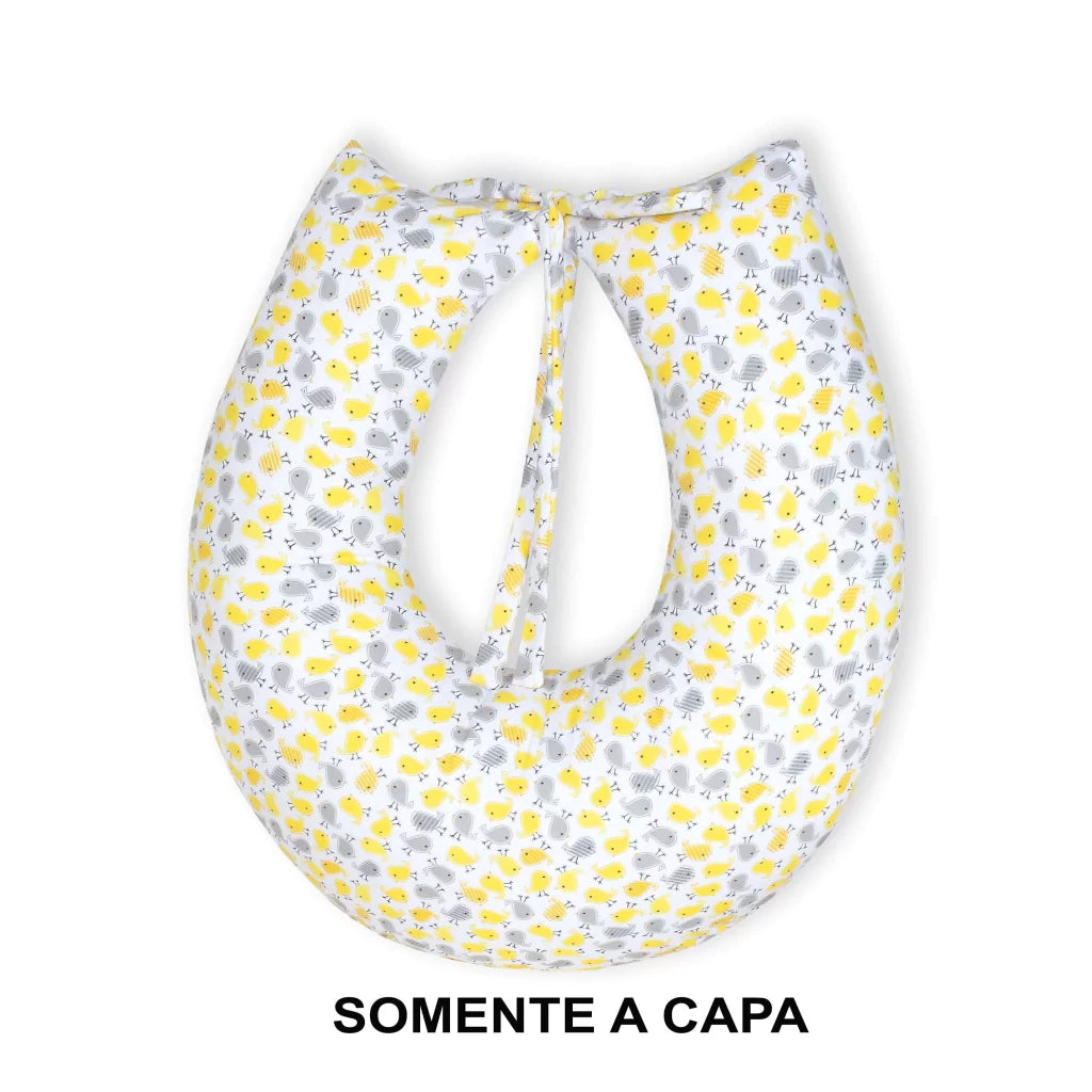 Capa De Almofada Amamentação Mt - Passarinho Amarelo