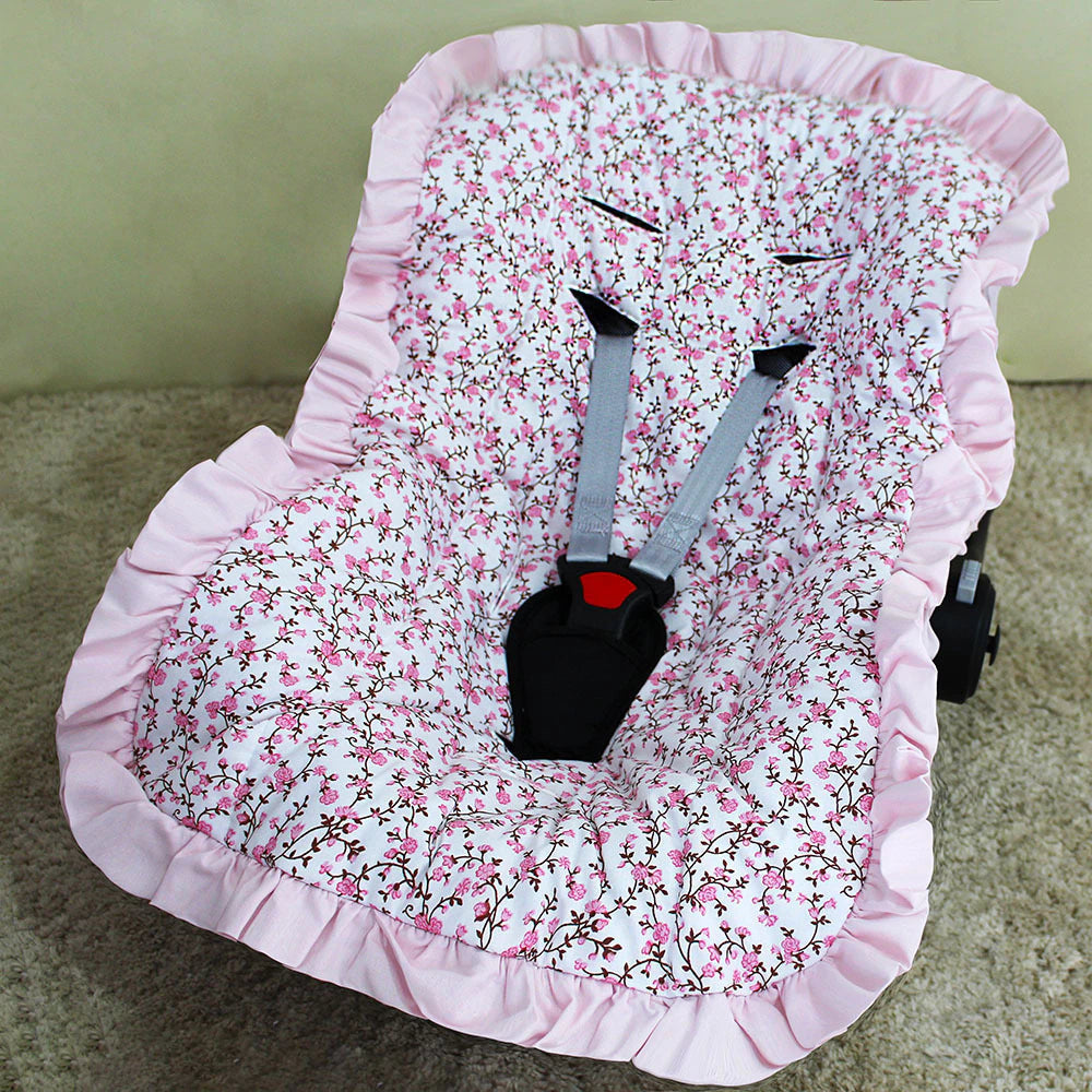 Capa De Bebê Conforto Mt - Flor De Cerejeira