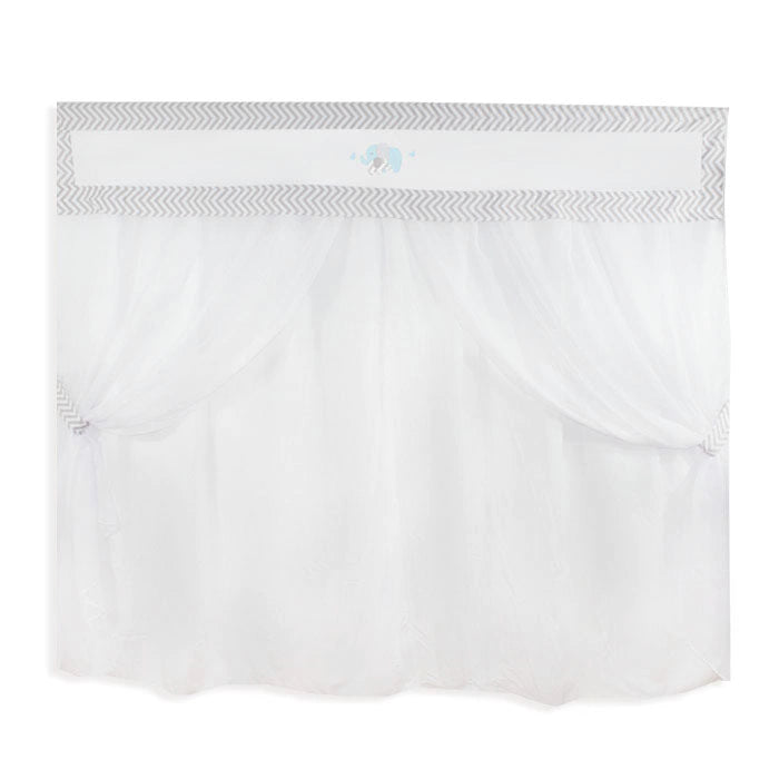 CORTINA DE VOIL - ELEFANTE CHEVRON TIFFANY