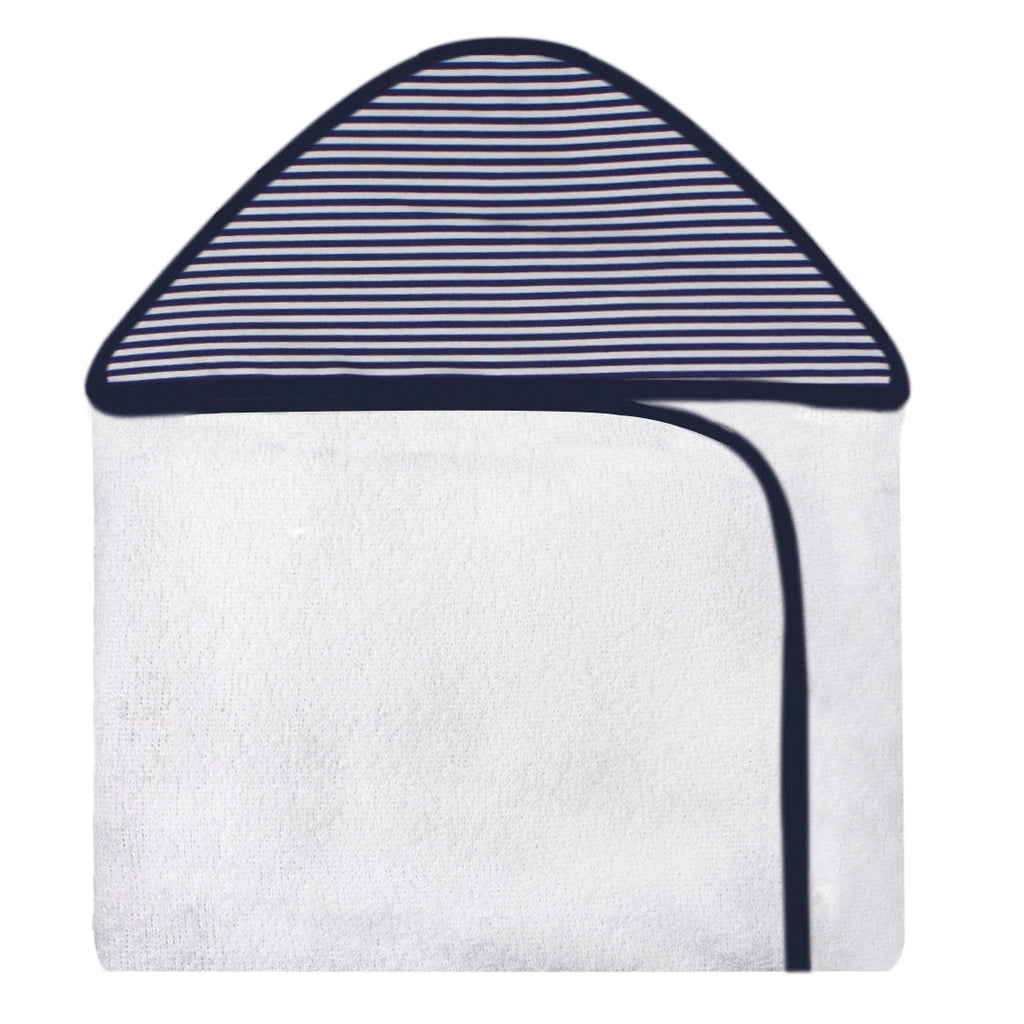 TOALHA COM CAPUZ ESTAMPADA - CHEVRON NÁUTICO