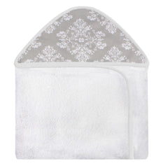 TOALHA COM CAPUZ ESTAMPADA - PROVENÇAL CINZA