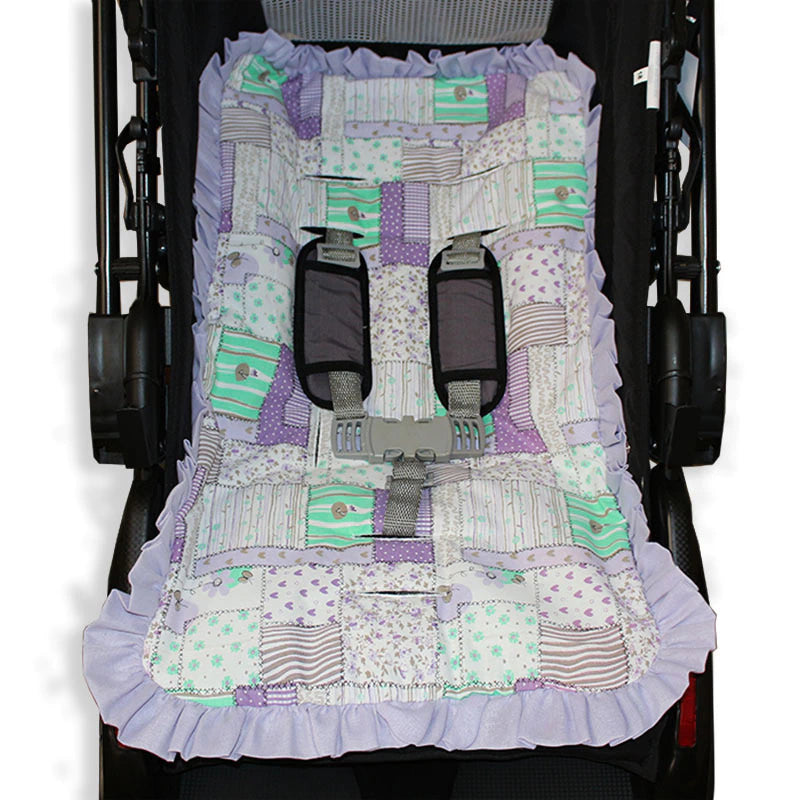 Capa De Carrinho Mt - Patchwork Lilás