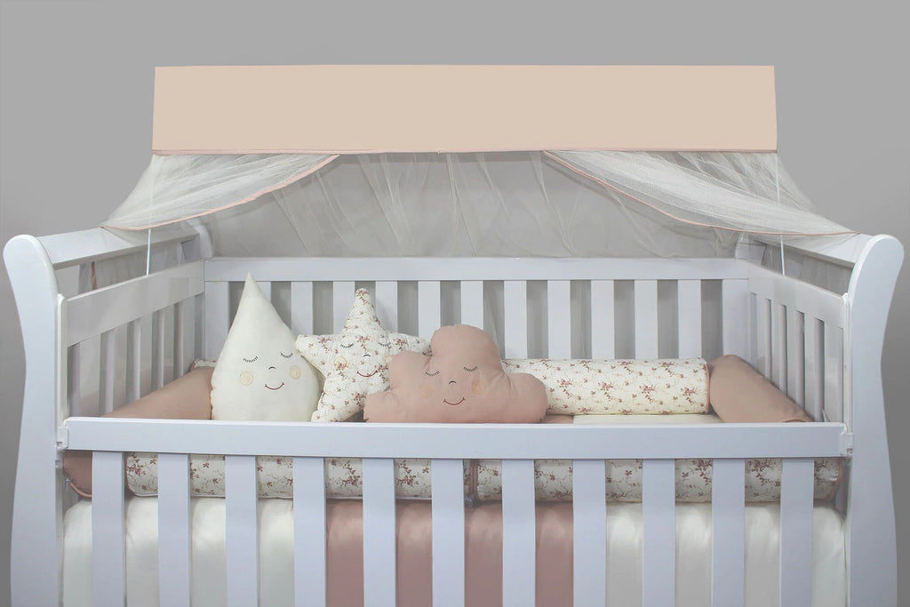 KIT DE BERÇO ROLL - FLORAL FERRUGEM