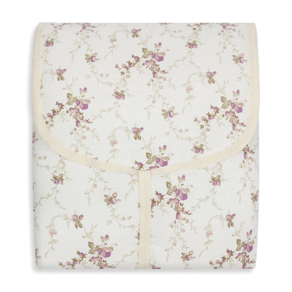 TROCADOR PORTÁTIL C/ BOLSOS - FLORAL FERRUGEM