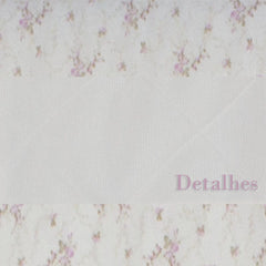 CORTINA DE VOIL - VERVURA FLORAL ROSA