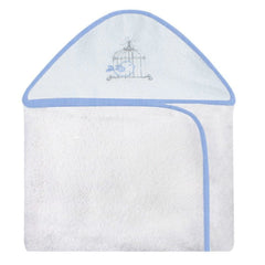 TOALHA COM CAPUZ ESTAMPADA - GAIOLA AZUL