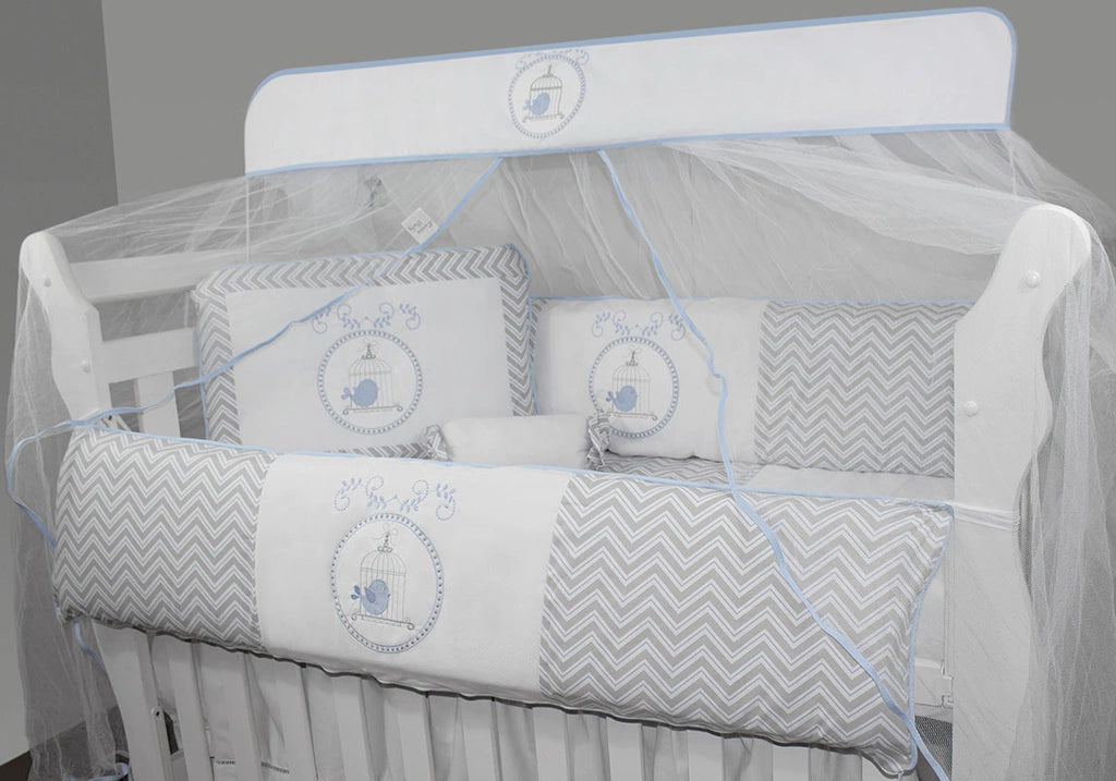 KIT DE BERÇO GLAMOUR 09 PEÇAS - GAIOLA