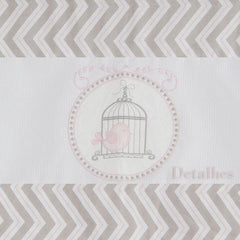 CORTINA DE VOIL - GAIOLA ROSA