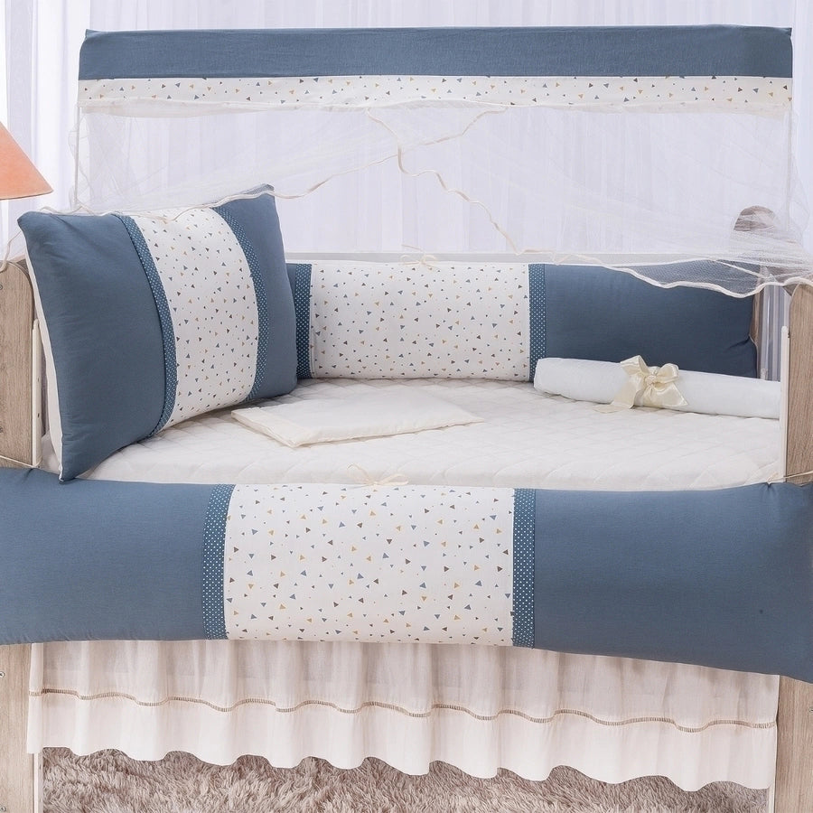 Kit berço americano glamour 100% algodão - Elias