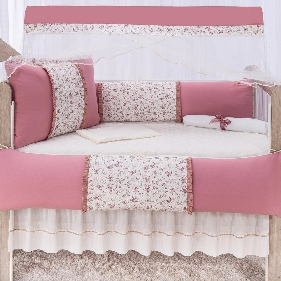 Kit berço americano glamour 100% algodão - Jessica