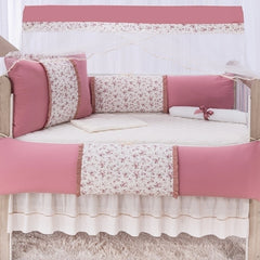 Kit berço americano glamour 100% algodão - Jessica