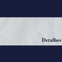 CORTINA DE VOIL - GUIPIR MARINHO COM BRANCO