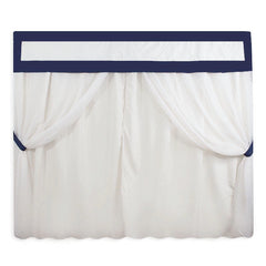 CORTINA DE VOIL - GUIPIR MARINHO COM PALHA