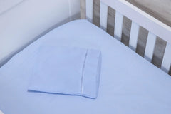 JOGO DE LENÇOL 3 PEÇAS BERÇO AMERICANO/NACIONAL - AZUL