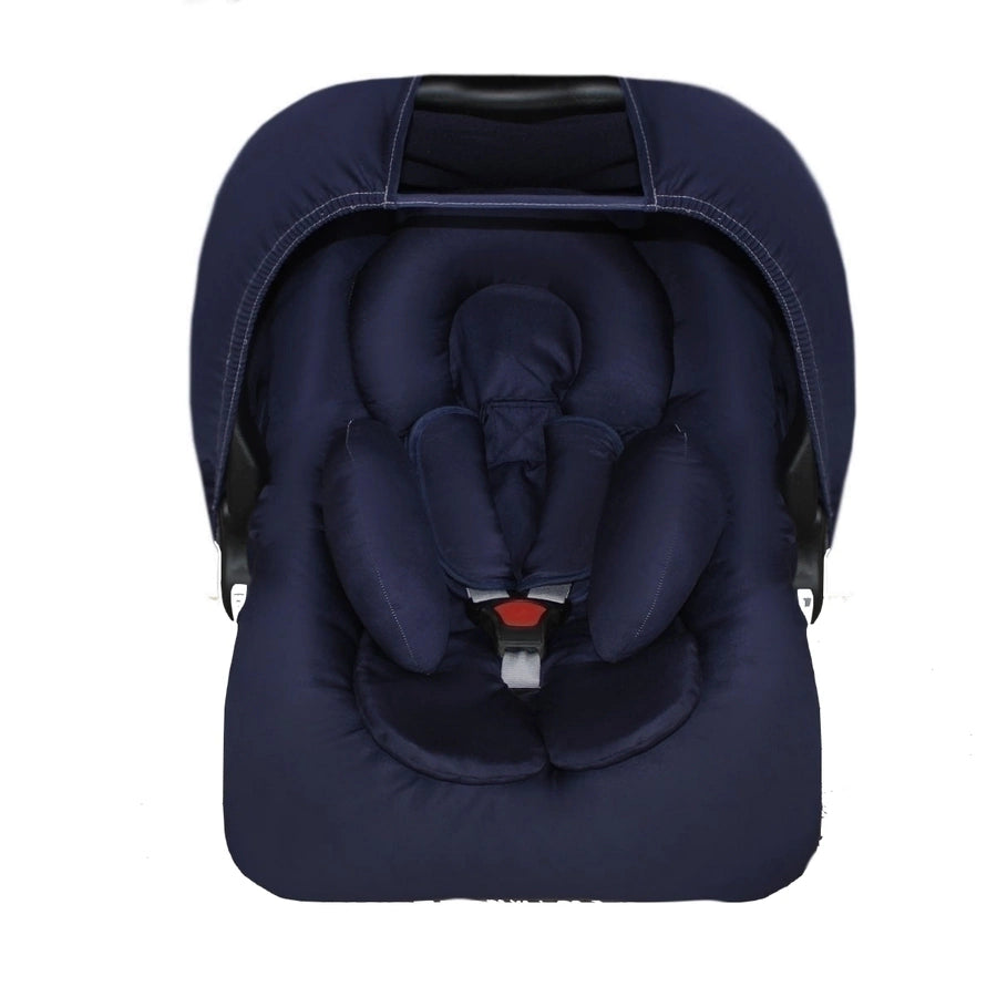CONJUNTO COMPLETO BEBÊ CONFORTO - CAPOTA + APOIO + CAPA + PROTETOR DE CINTO AZUL MARINHO