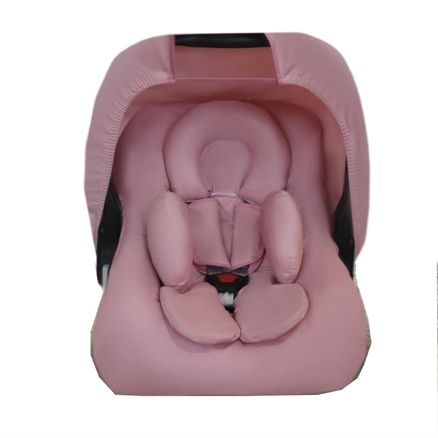 CONJUNTO COMPLETO BEBÊ CONFORTO - CAPOTA + APOIO + CAPA + PROTETOR DE CINTO NUDE