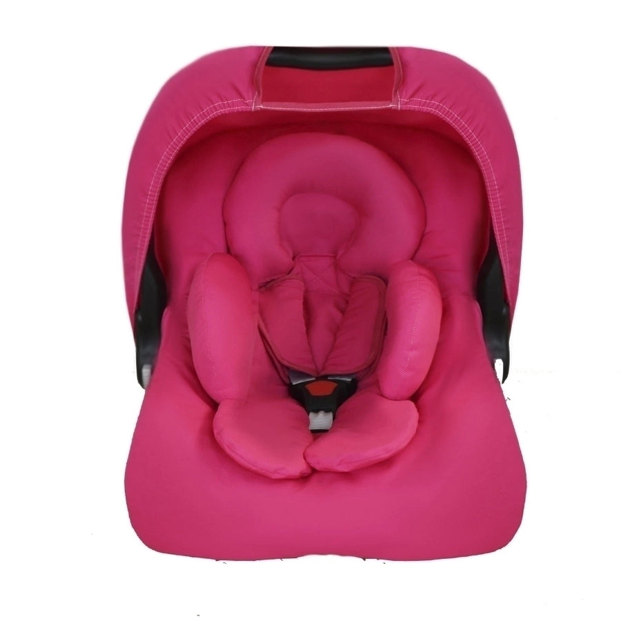 CONJUNTO COMPLETO BEBÊ CONFORTO - CAPOTA + APOIO + CAPA + PROTETOR DE CINTO PINK