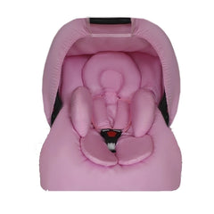 CONJUNTO COMPLETO BEBÊ CONFORTO - CAPOTA + APOIO + CAPA + PROTETOR DE CINTO ROSA