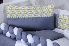 KIT BERÇO AMERICANO 11 PEÇAS CLASSIC MICROFIBRA - LESY AMARELO