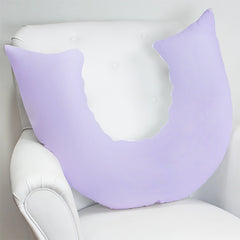 ALMOFADA DE AMAMENTAÇÃO - LILÁS COM BRANCO