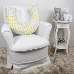 ALMOFADA DE AMAMENTAÇÃO - LOSANGO AMARELO