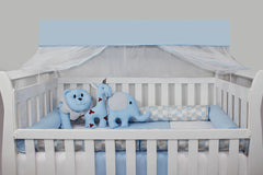 KIT DE BERÇO ROLL - LOSANGO AZUL