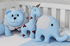 KIT DE BERÇO ROLL - LOSANGO AZUL