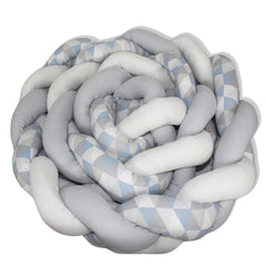 PROTETOR DE BERÇO TRANÇA 4,00 MTS - LOSANGO AZUL