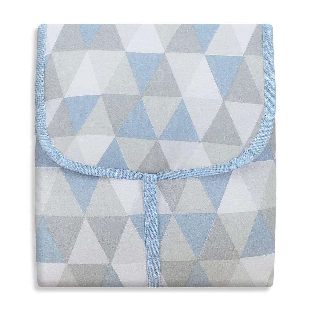 TROCADOR PORTÁTIL C/ BOLSOS - LOSANGO AZUL