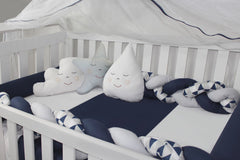 KIT DE BERÇO DUO - LOSANGO MARINHO