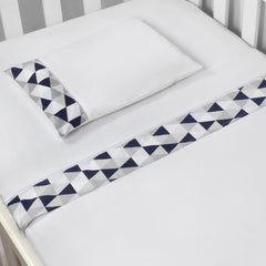 JG. DE LENÇOL AMERIC. 03 PÇS - LOSANGO MARINHO