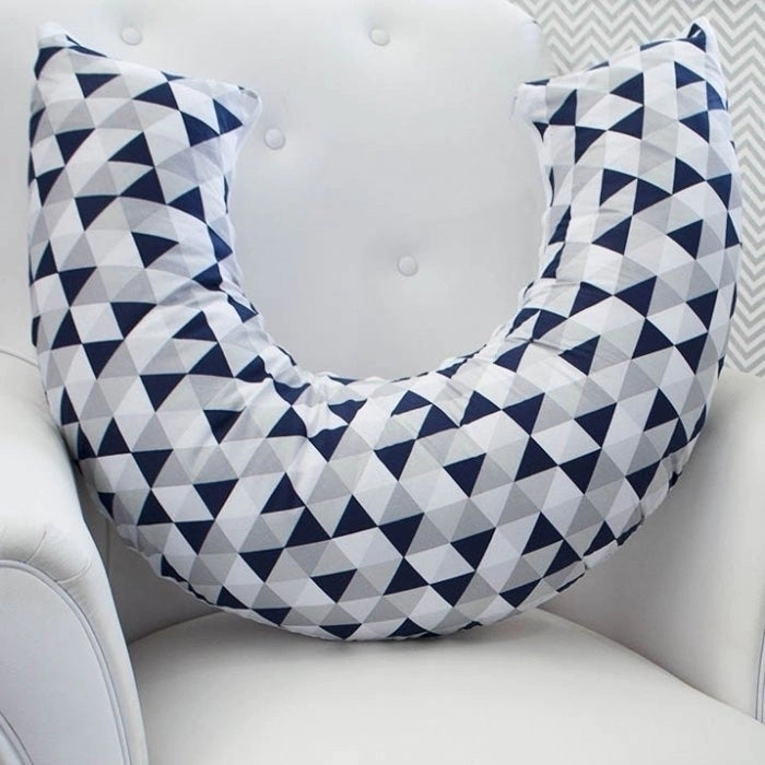 ALMOFADA DE AMAMENTAÇÃO - LOSANGO MARINHO