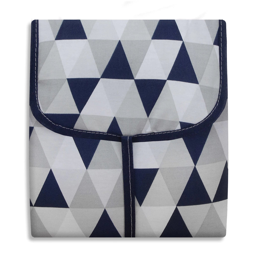 TROCADOR PORTÁTIL C/ BOLSOS - LOSANGO MARINHO