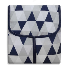 TROCADOR PORTÁTIL C/ BOLSOS - LOSANGO MARINHO