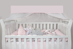 KIT DE BERÇO DUO - LOSANGO ROSA