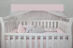 KIT DE BERÇO ROLL - LOSANGO ROSA